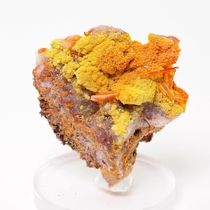 Wulfenite & Mimetite Mineral Specimen: Rowley Mine, Arizona