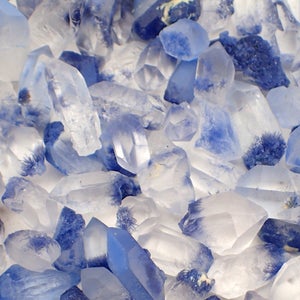 Dumortierite included Quartz Crystals from Brazil natural rough natural stone gems crystal