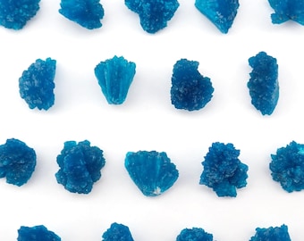Cavansite Crystal Natural Blue Stone Mineral Specimen from Wagholi, India - Mineralogy, Geology, Science Gift