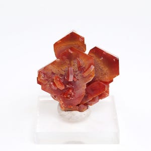 Vanadinite crystal mineral specimen from Mibladen, Morocco - 32mm x 31mm x 16mm (F96920) structure minerals 2024