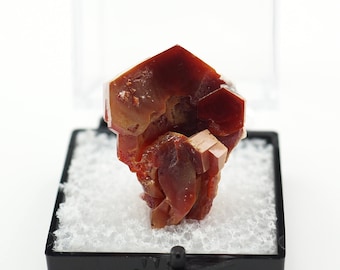 Vanadinite crystal thumbnail specimen from Morocco - TN308 - collectable structure minerals