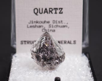 Quartz Black Inclusion Natural Crystal