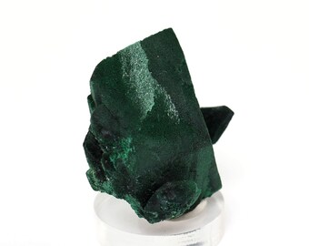 Malachite after Azurite crystal from Milpillas mine, Mexico - 28x28x16mm (F81026) stone natural structure minerals