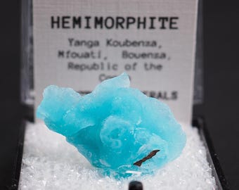 Hemimorphite Thumbnail Perky Box Mineral Specimen