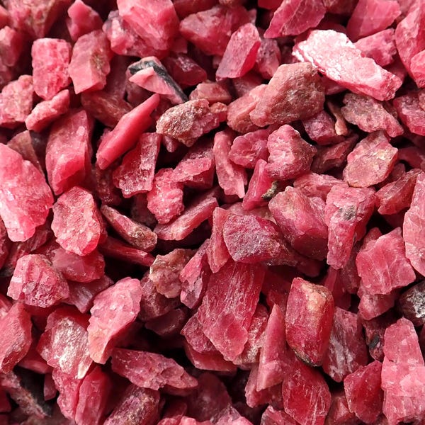 Rhodonite Stones Raw Natural Crystals Brazil