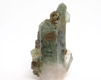 Chlorite included Quartz Crystal - Mineral Specimen