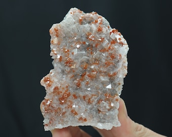 Vanadinite with Calcite crystals from San Carlos, Mexico - 219gm / 86mm x 56mm x 45mm (F622.4-2)