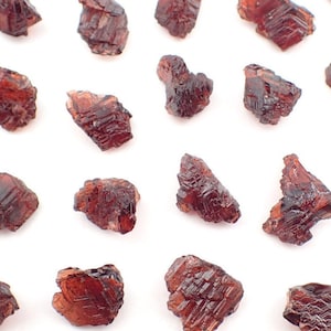 レッドスペサルティンガーネットクリスタル - 天然エッチングガーネット原石 - ブラジル、ナベガドーラ鉱山