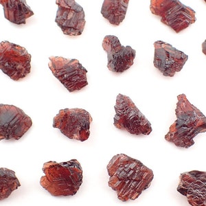 Red Spessartine Garnet Crystal - Raw Natural Etched Garnets Stone - Navegadora Mine, Brazil