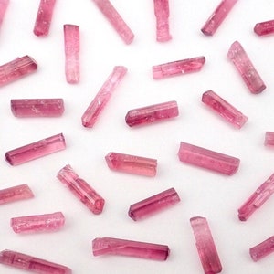 Natural Rubellite Crystal - Raw Pink Tourmaline Stone Rough Gem Stones
