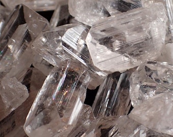 Danburite Crystal Raw Stone from Charcas, Mexico - Clear Danburite for Jewelry Making, Craft Supplies, Crystal Collection