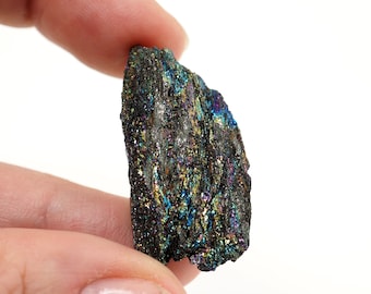 Rainbow Hematite mineral specimen from Brazil - 35mm x 18mm x 8mm (TN1029-49) structure minerals