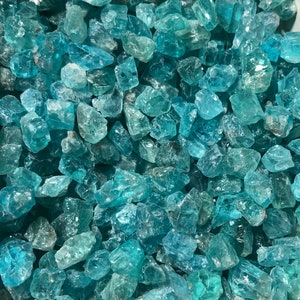 Blue Apatite natural crystal rough raw stones - appx 5-12mm - chosen at random stone rough crystal mineral natural