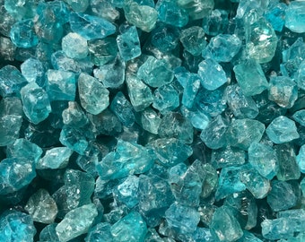 Blue Apatite natural crystal rough raw stones - appx 5-12mm - chosen at random stone rough crystal mineral natural