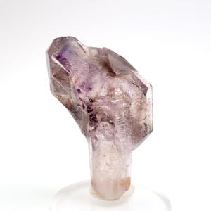 Hematite included Amethyst scepter crystal smoky from Zimbabwe - 27gm / 51mm x 33mm x 18mm (F75611) structure minerals