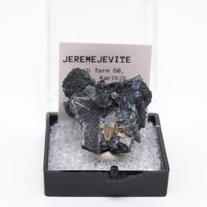 Jeremejevite crystal on matrix from Namibia mineral specimen thumbnail perky natural stone (TN41021-66) structure minerals
