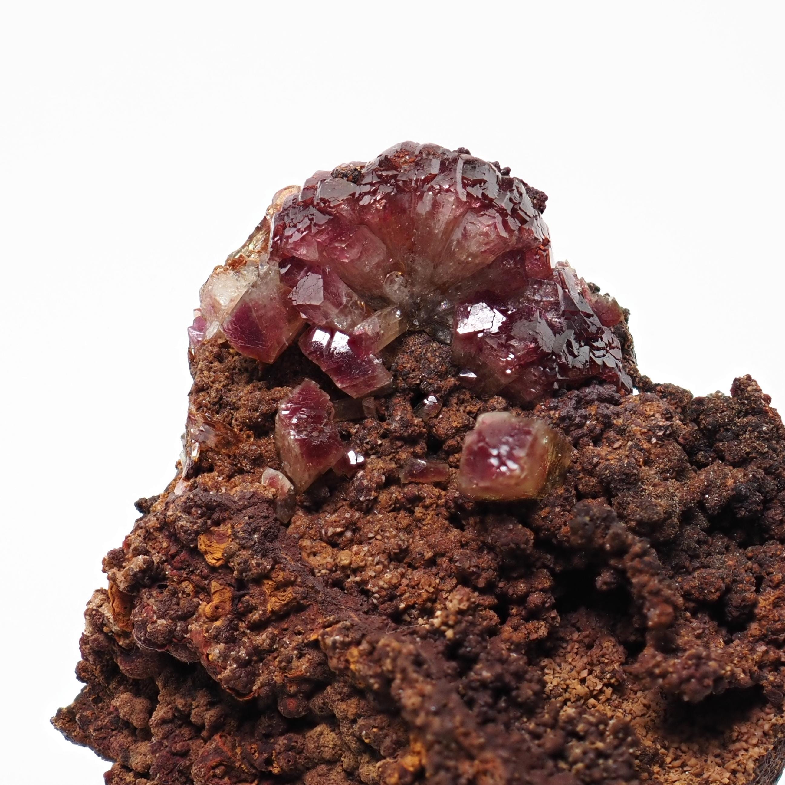 メキシコ、マピミのオフエラ鉱山産の母岩上のアダマイト（マンガノアン