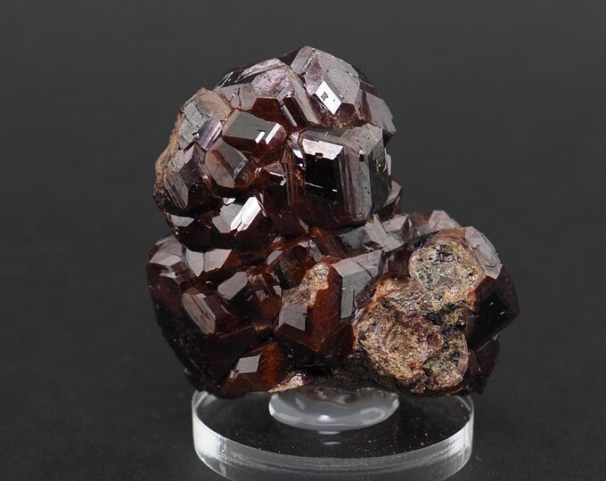 Andradite Garnet Crystals From Garnet Hill, Calaveras County ...