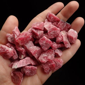 ONE Rhodonite raw stone from Brazil select your size pink natural rough stones image 2