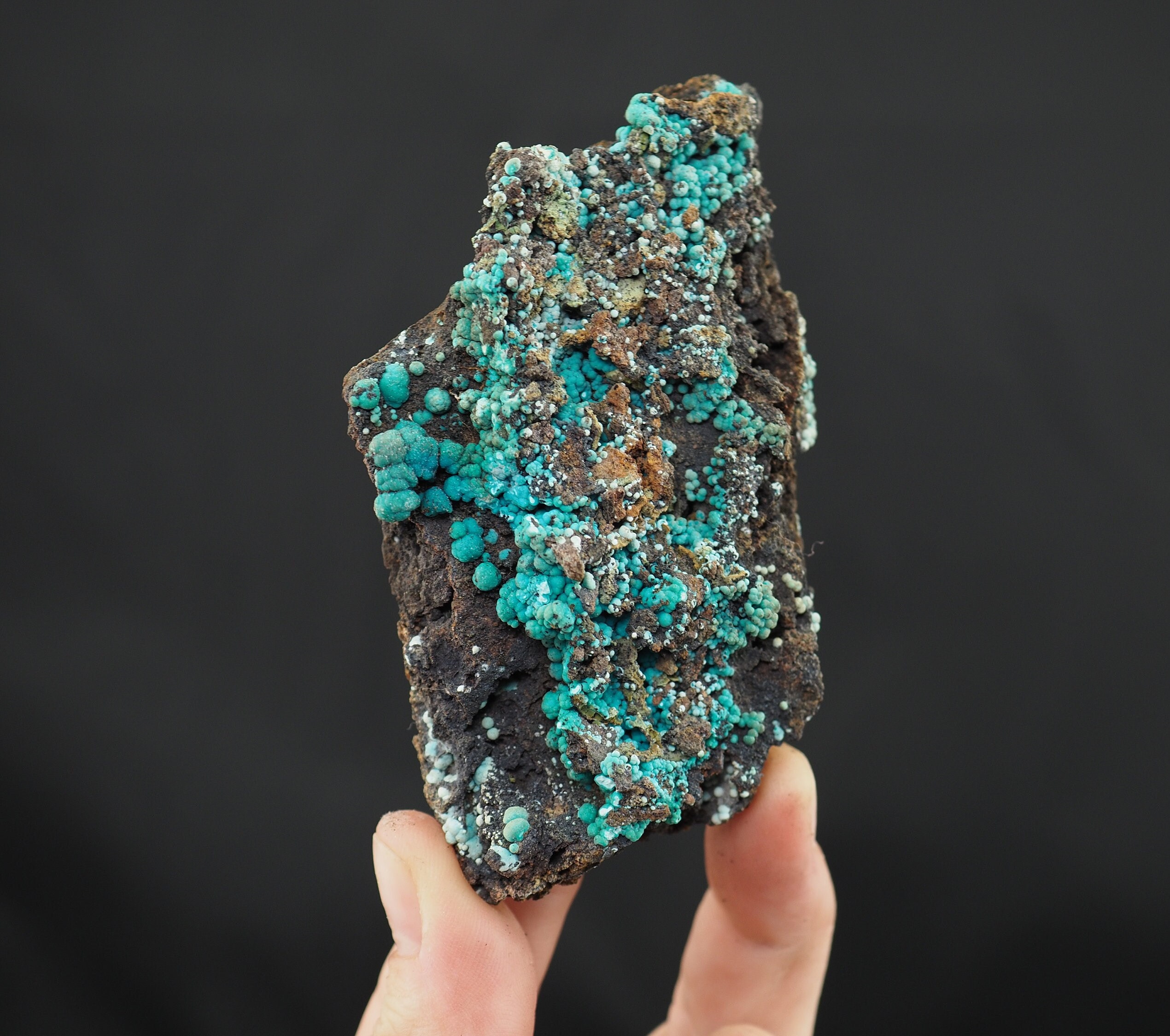 Chrysocollaページ Chrysocolla Crystals on Matrix From Planet Mine, Arizona, USA