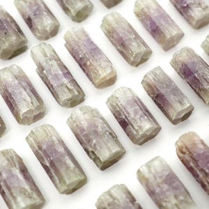 Aragonite Crystal Spain - purple brown double terminated natural stones