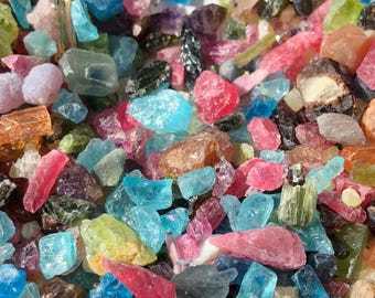 Colorful Raw Crystal Mix: Natural Stone Confetti