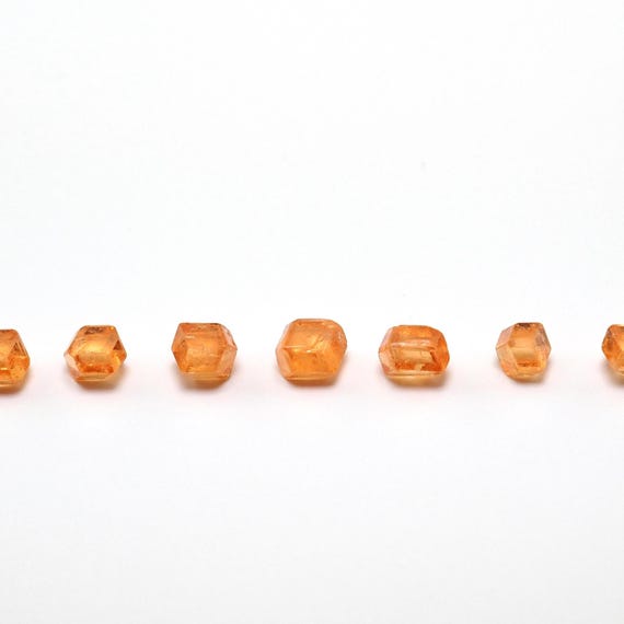 Orange Spessartine Garnet Crystal Nigeria Raw Natural Stones