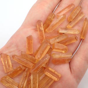 ONE Topaz crystal from Ouro Preto, Brazil choose your size imperial topaz orange natural crystals chosen at random image 5