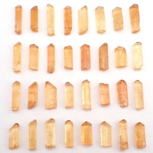 ONE Topaz crystal from Ouro Preto, Brazil choose your size imperial topaz orange natural crystals chosen at random image 6