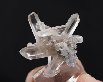 Quartz with Topaz Crystal Mineral Specimen: Erongo, Namibia