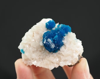 Cavansite crystals on matrix from Wagholi, India - 49mm x 43mm x 40mm (PC - 6) structure minerals