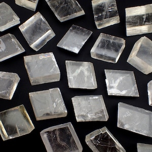CALCITE clear stone raw crystal from Brazil - 1.5&quot; clear natural optical spar sample chosen at random