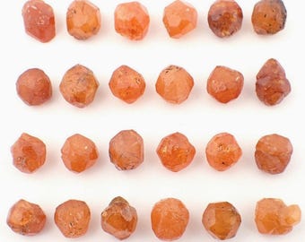 ONE Raw Orange Spessartine Garnet Crystal: Loliondo, Tanzania - January Birthstone