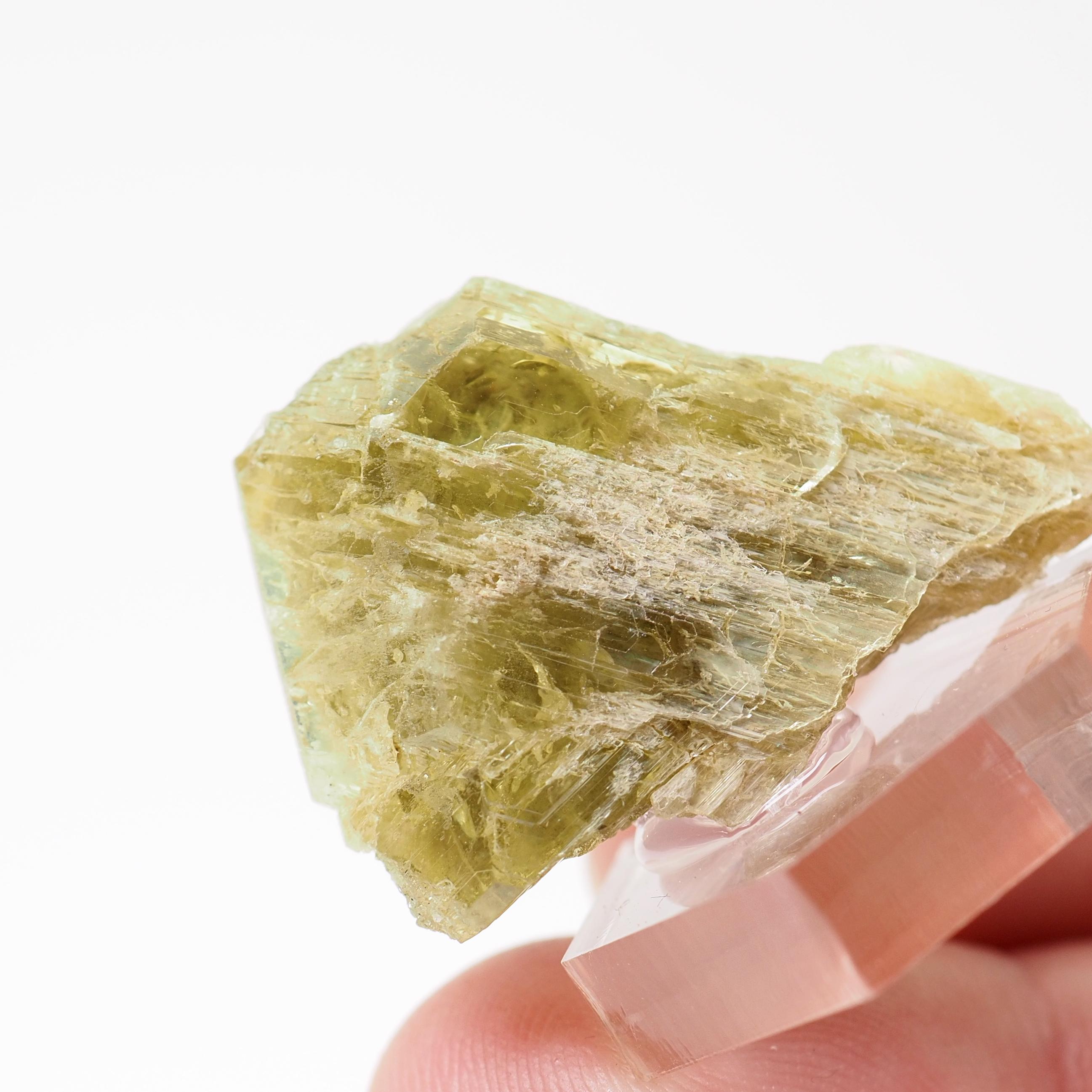 クリソベリル結晶、マダガスカル産鉱物標本、40.7カラット天然石 