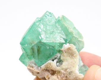 Green Fluorite Crystal Natural Mineral Specimen