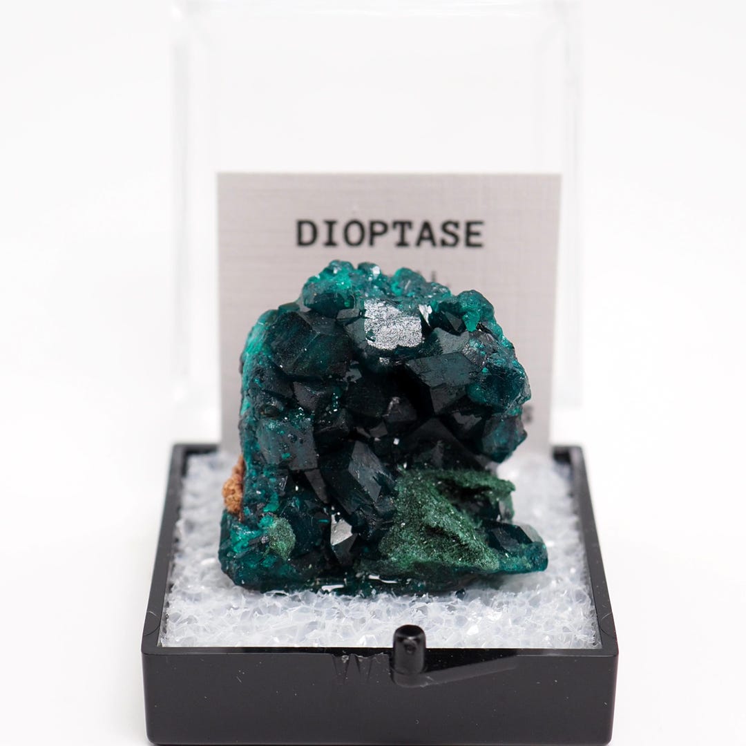 Dioptase Crystal Thumbnail Box Mineral Specimen - Etsy