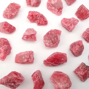 ONE Rhodonite raw stone from Brazil - select your size - pink natural rough stones