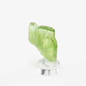 Tremolite Crystal from Merelani Hills, Tanzania Green Natural Stone Mineral Specimen