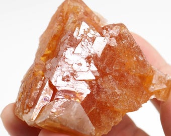 Orange Scheelite Crystal China Mineral Specimen
