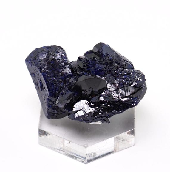 メキシコ、ミルピラス鉱山産アズライト結晶クラスター鉱物標本天然石  