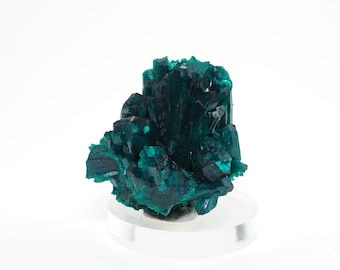 Dioptase crystal mineral specimen from Mindouli Dist., Pool Dept., Republic of the Congo - 32mm x 38mm x 25mm (Tuc24-15)