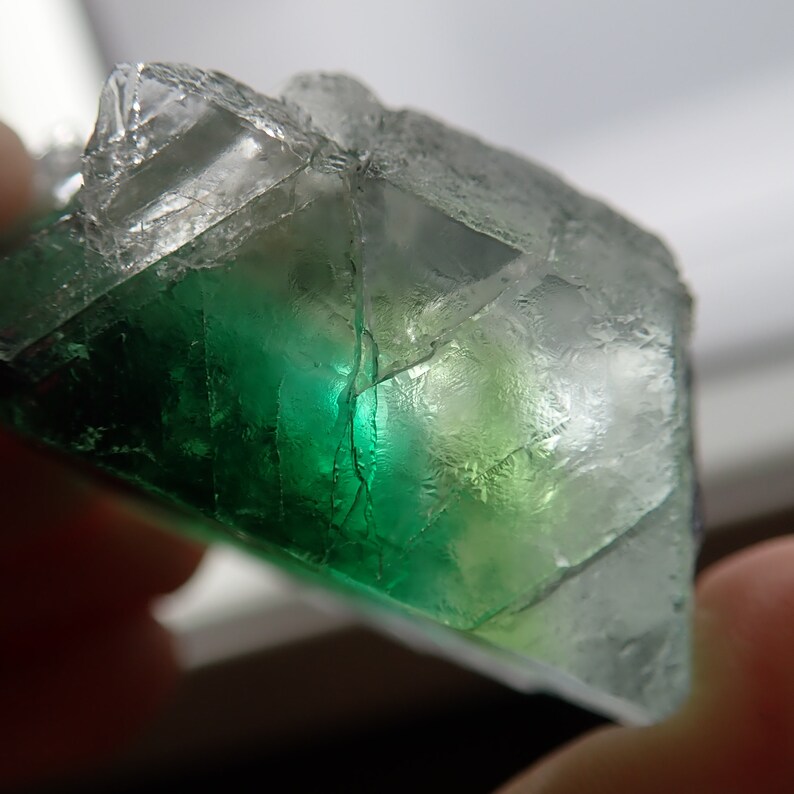 70gm 43mm x 40mm x 22mm F74401 Namibia Fluorite crystal from Erongo mtns