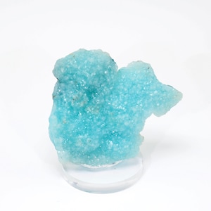 Blue Hemimorphite Natural Mineral Specimen from Republic of the Congo Stone Home Decor Crystals  (F5705-7)