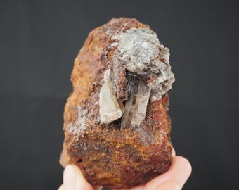 Cerussite Crystals on Matrix – Mineral Specimen