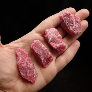 ONE Rhodonite raw stone from Brazil select your size pink natural rough stones 40-50gm / 34-50mm