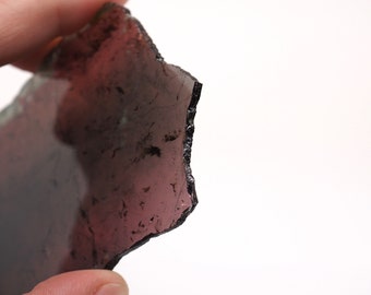 リディコタイトトルマリンスライス マダガスカル産、赤色研磨石、鉱物