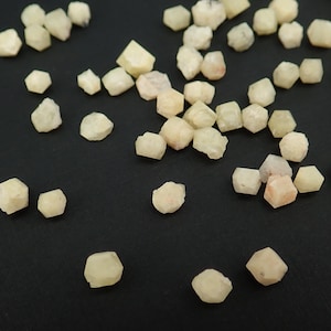 Rhodizite Crystal Yellow Natural Raw Stone Scoop Small Specimen Minerals from Madagascar - 4-5mm size