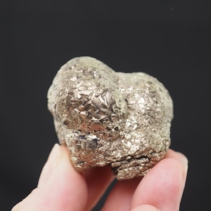 Pyrite Mineral Specimen: Natural Fools Gold Crystal from China (42mm x 38mm x 34mm)