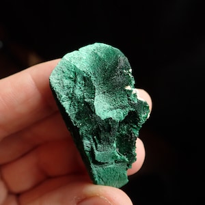Malachiet-pseudomorf naar azurietkristal - Milpillas-mijn, Mexico
