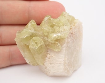Brazilianite crystals on matrix from Brazil- 57gm / 49mm x 46mm x 29mm (F70706)